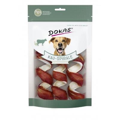 Dokas szárított rágó-spirál kacsamellel - <strong>Dokas szárított rágó-spirál kacsamellel 110g - Jutalomfalat kutyáknak</strong>